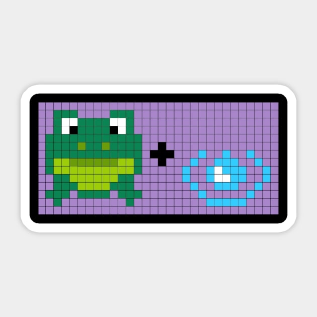 Frog splash Sticker by pixe.led